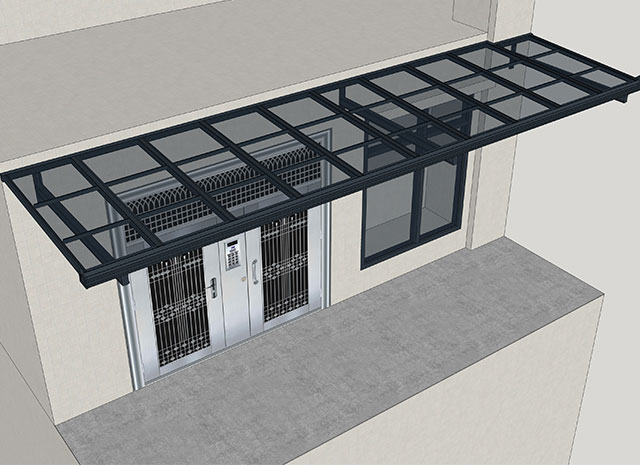 庭院铝合金雨棚